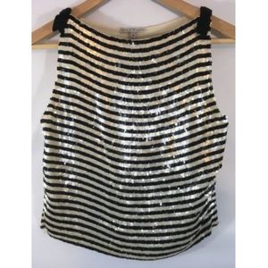 Audrey Silk Sequined Top Party/Evening Sz 6P